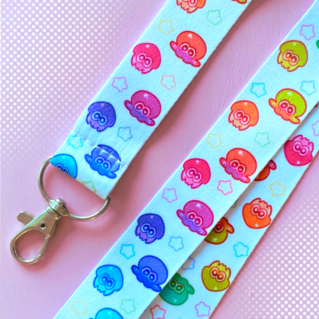 Rainbow Ink Wallet/Lanyard
