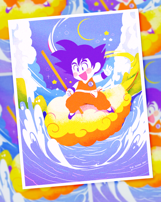 Goku Riso Print