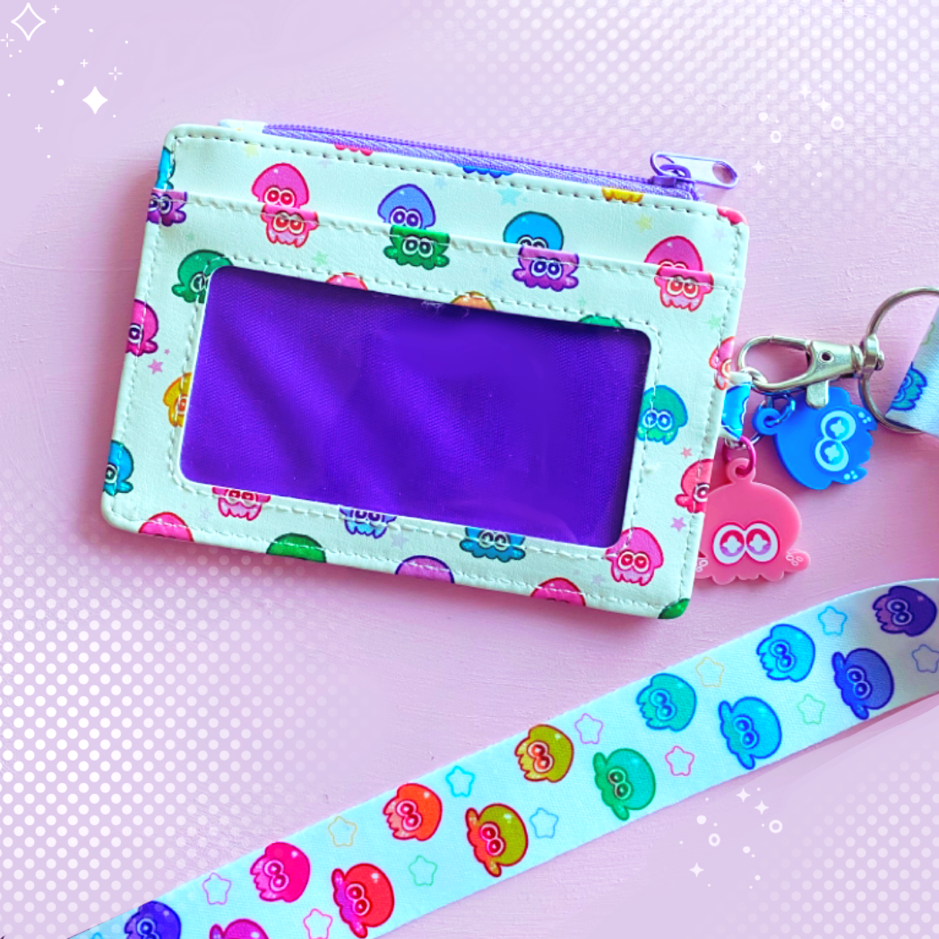Rainbow Ink Wallet/Lanyard